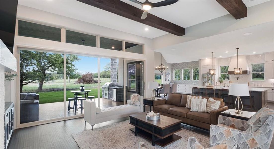 Furnished interior view inside a new home in , Johnson City (Image 8).