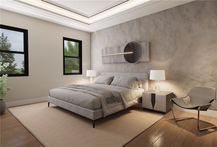 Furnished interior view inside a new home in , Atlanta (Image 9).