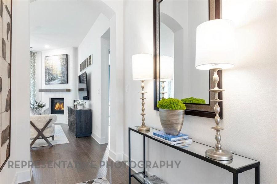 Furnished interior view inside a new home in Tavolo Park, Fort Worth (Image 32).