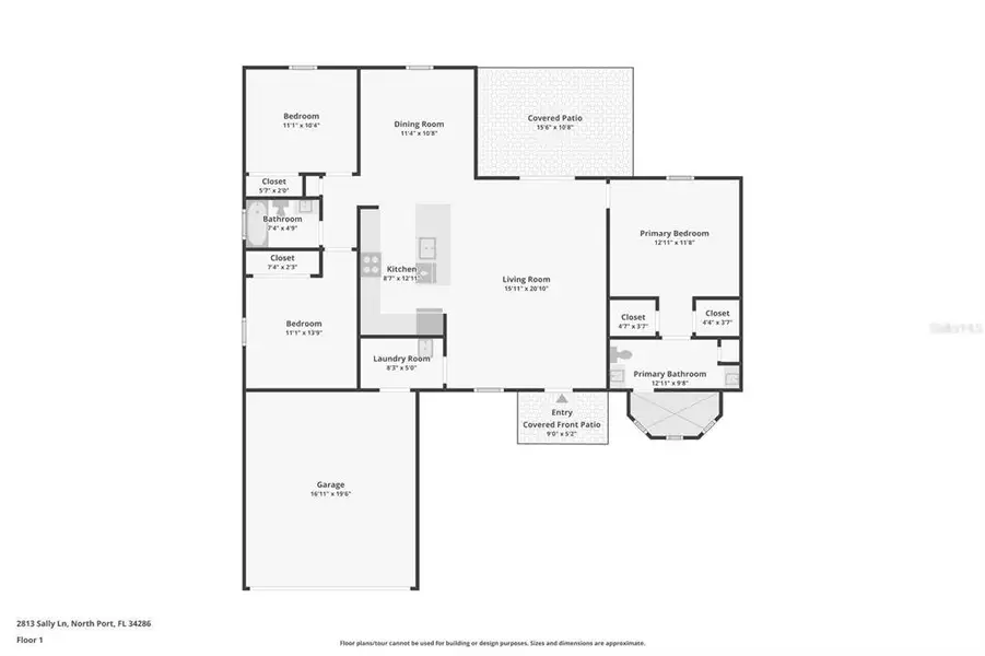 2D floor plan layout of this home in , North Port, FL (Image 5).