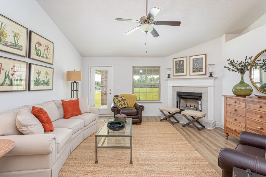Furnished interior view inside a new home in Cedar Creek at Deerpoint Lake, Panama City (Image 11).