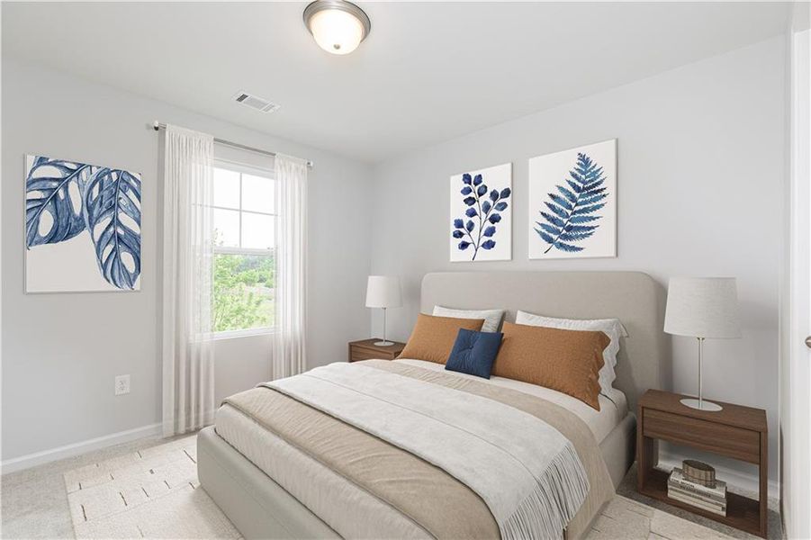 Furnished interior view inside a new home in Annsbury Park, Lilburn (Image 7).