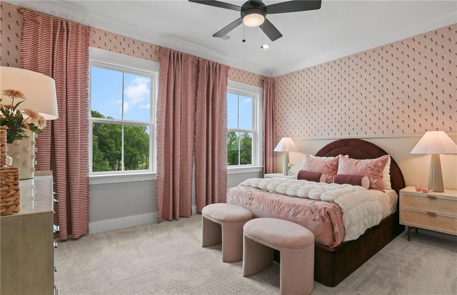 Furnished interior view inside a new home in Sterling Pointe, Cumming (Image 26).
