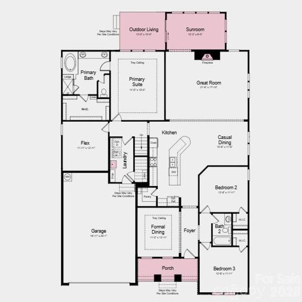 Additional highlights include: sunroom, tray ceilings, laundry tub, game room and loft with attic suite. Additional highlights include: sunroom, tray ceilings, laundry tub, game room and loft with attic suite.