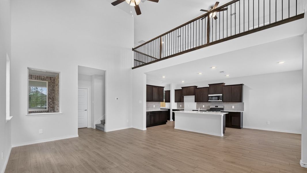 Representative furnished interior of a home built from the Owens by D.R. Horton in Lilybrooke at Legacy Hills, Celina (Image 8).