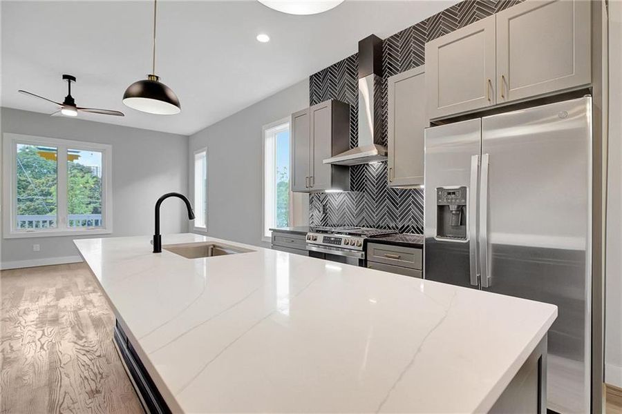 Furnished interior view inside a new home in , Atlanta (Image 45).