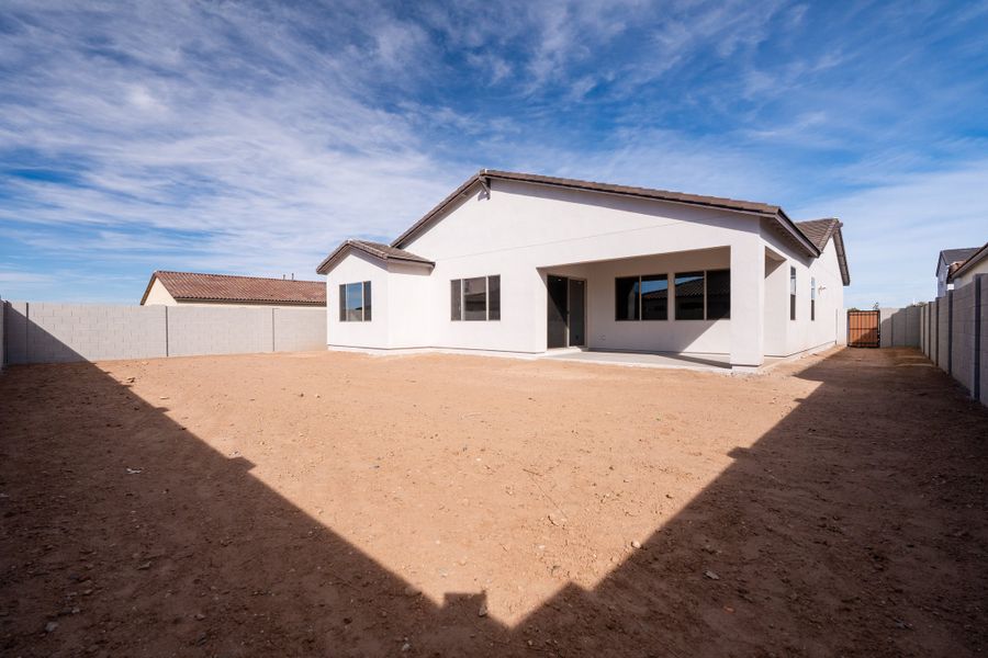 Exterior details and patio area of a home in Soleo, San Tan Valley (Image 3).