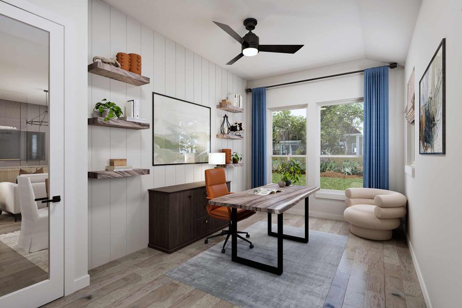 The Brunsville - Optional Enclosed Study