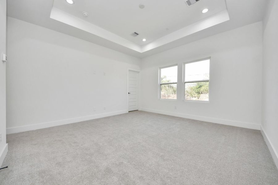 Primary bedroom on the second floor