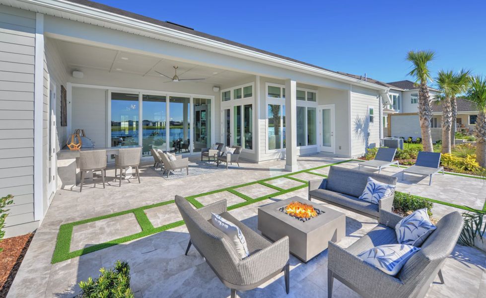 Exterior details and patio area of a home in Tidewater, Jacksonville (Image 2).