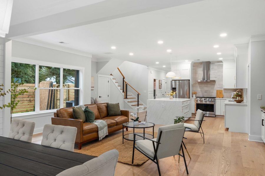 Furnished interior view inside a new home in , Charleston (Image 17).