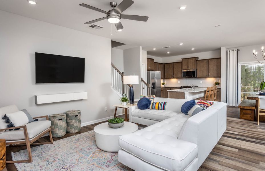 Representative furnished interior of a home built from the Hemingway by Pulte Homes in Adam's Preserve, Fairview (Image 32).