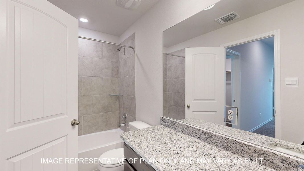 Furnished interior view inside a new home in Turnbo Ranch Traditions, Killeen (Image 13).