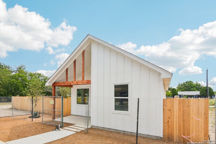 Front exterior of a new home in , San Antonio, TX, highlighting curb appeal (Image 2). Front exterior of a new home in , San Antonio, TX, highlighting curb appeal (Image 2).