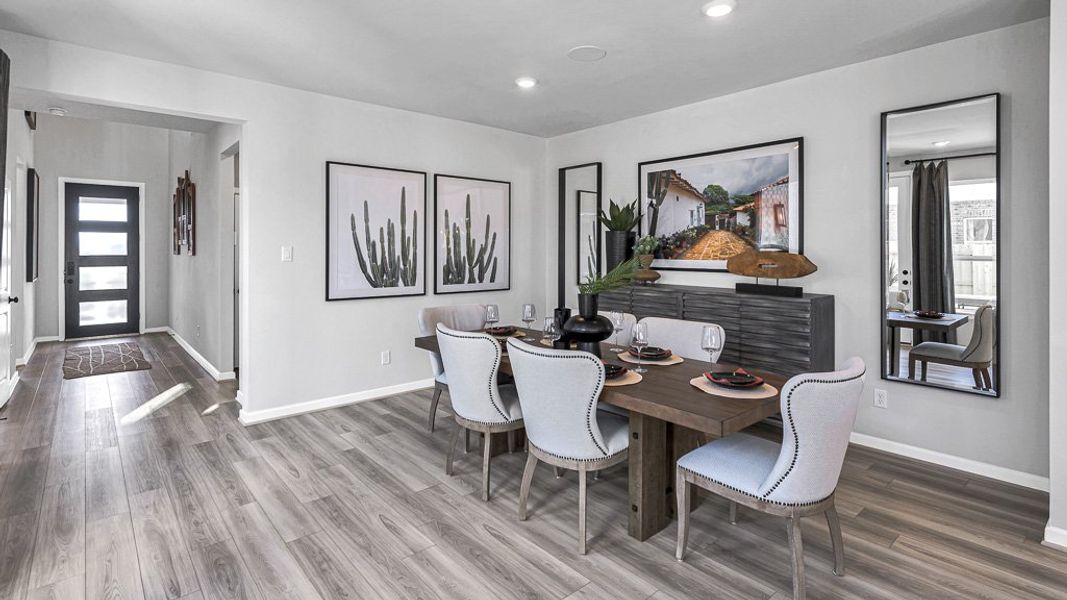 Furnished interior view inside a new home in Avalon at Cypress, Cypress (Image 37).