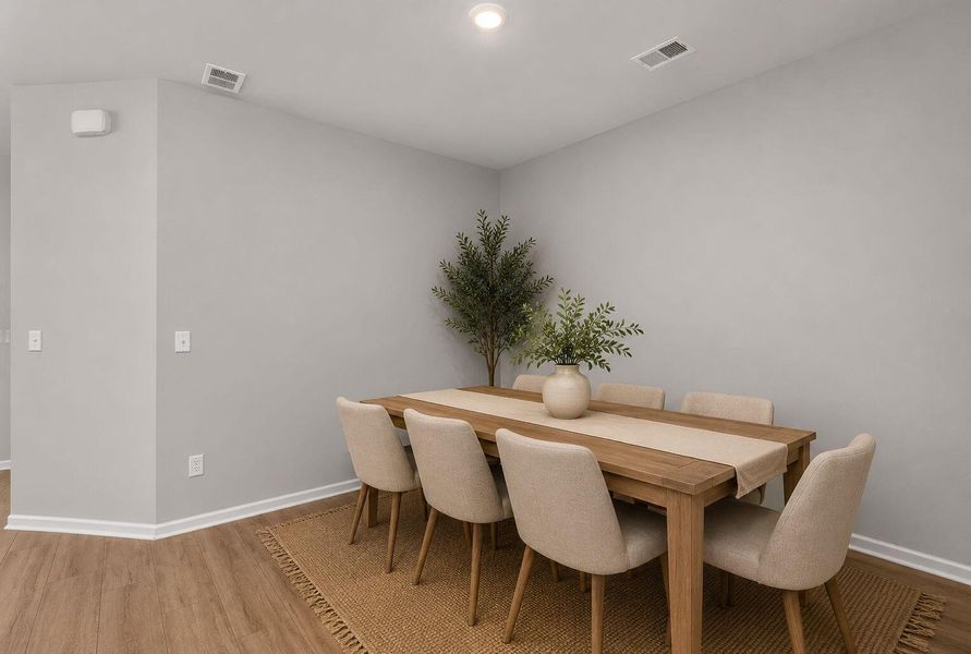 Furnished interior view inside a new home in Sweetgrass at Summers Corner, Summerville (Image 10).