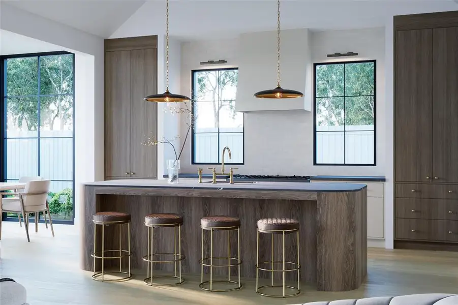 Furnished interior view inside a new home in , Dallas (Image 7).