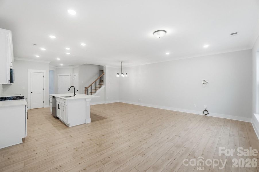 Spacious, unfurnished interior of a new home in Blythe Mill Townhomes, Waxhaw (Image 19). Spacious, unfurnished interior of a new home in Blythe Mill Townhomes, Waxhaw (Image 19).