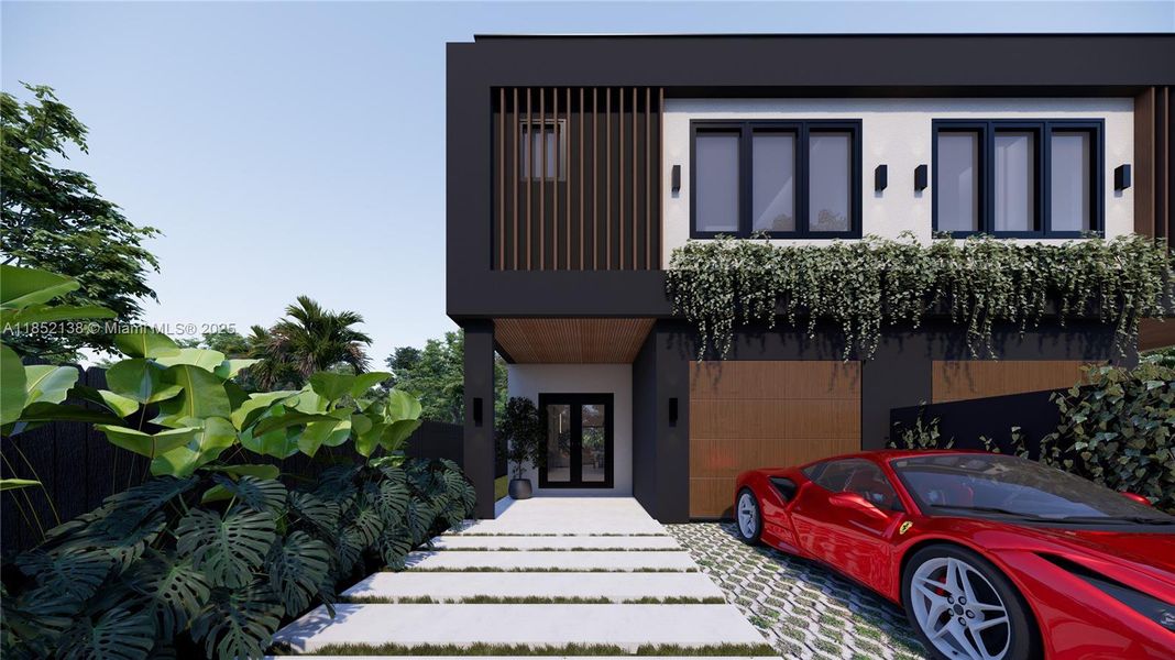 Front exterior of a new home in , Miami, FL, highlighting curb appeal (Image 19).