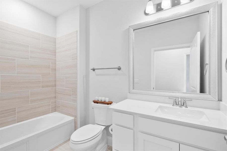 Furnished interior view inside a new home in Gatherings® at Twin Creeks, Allen (Image 25).