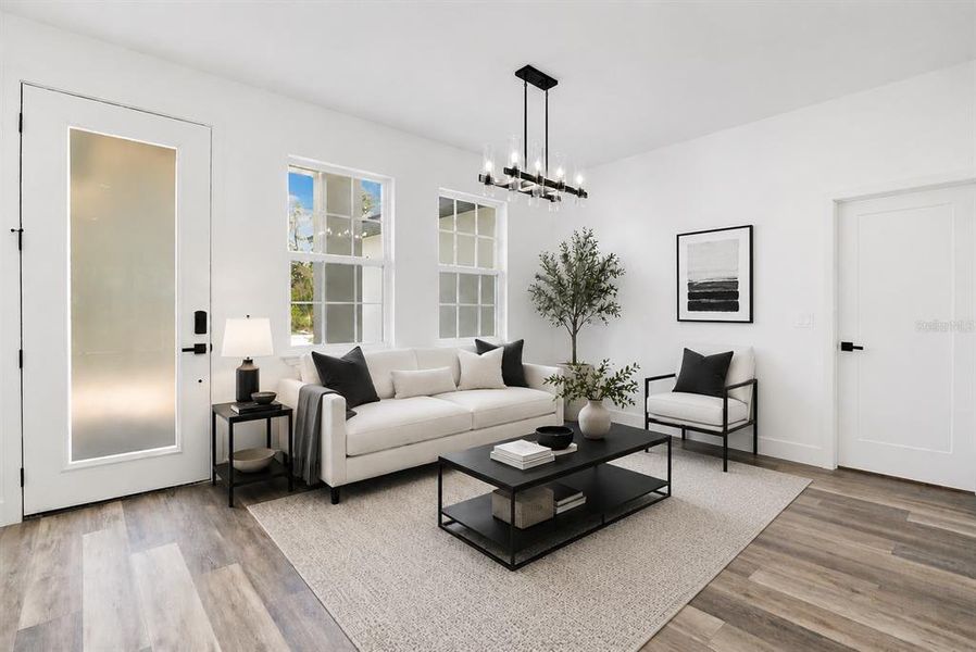 Furnished interior view inside a new home in , Lady Lake (Image 10). Furnished interior view inside a new home in , Lady Lake (Image 10).