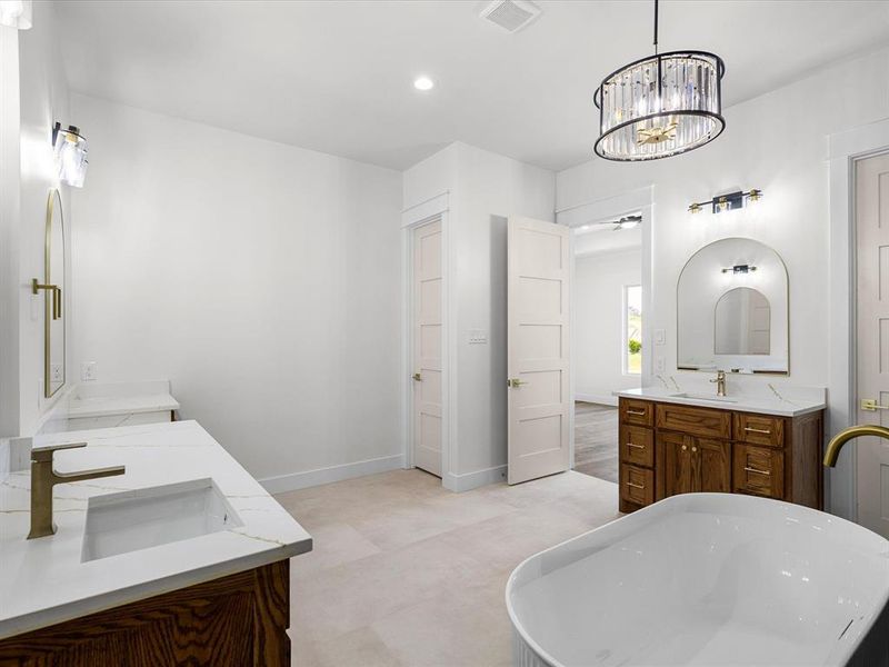 Furnished interior view inside a new home in , Fort Worth (Image 11). Furnished interior view inside a new home in , Fort Worth (Image 11).