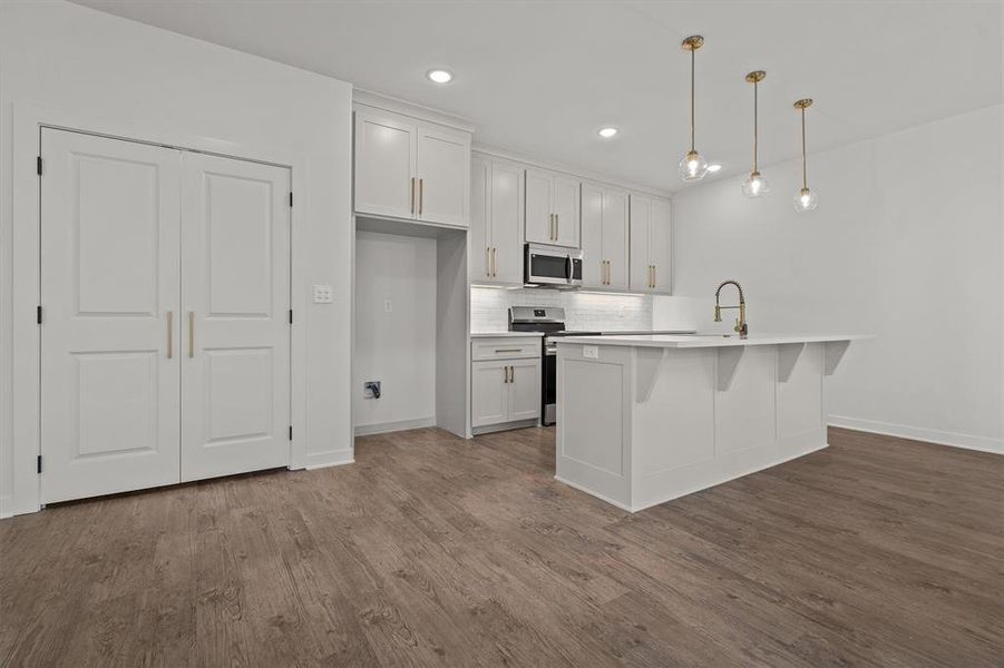 Furnished interior view inside a new home in , Hideaway (Image 5).