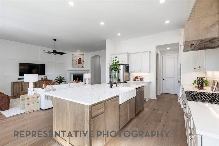 Furnished interior view inside a new home in Wildflower Ranch, Dish (Image 17).