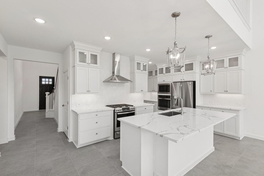 Gourmet island kitchen (*Photo not of actual home and used for illustration purposes only.)