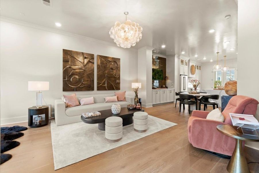 Furnished interior view inside a new home in , Alpharetta (Image 13).