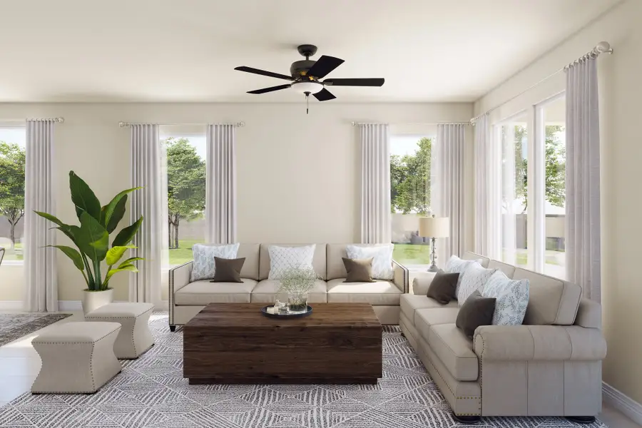 Furnished interior view inside a new home in Mason Woods, Cypress (Image 10).