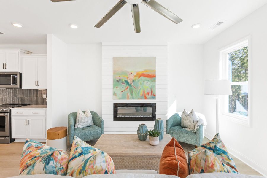 Representative furnished interior of a home built from the Tilley by McKee Homes in Anchors Bend Townes, Wilmington (Image 4).