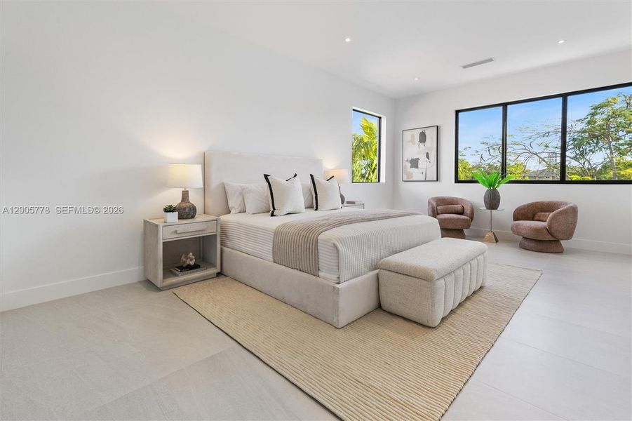 Furnished interior view inside a new home in , Miami (Image 14).