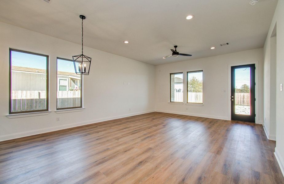 Dining and Living Room area