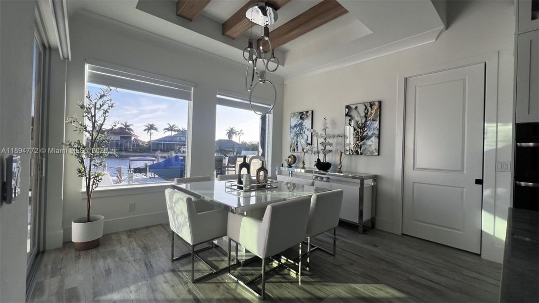 Furnished interior view inside a new home in , Marco Island (Image 11).