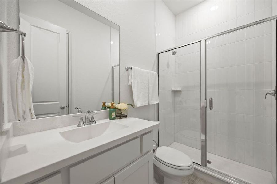 Furnished interior view inside a new home in Thompson Farms: 50ft. lots, Van Alstyne (Image 26).