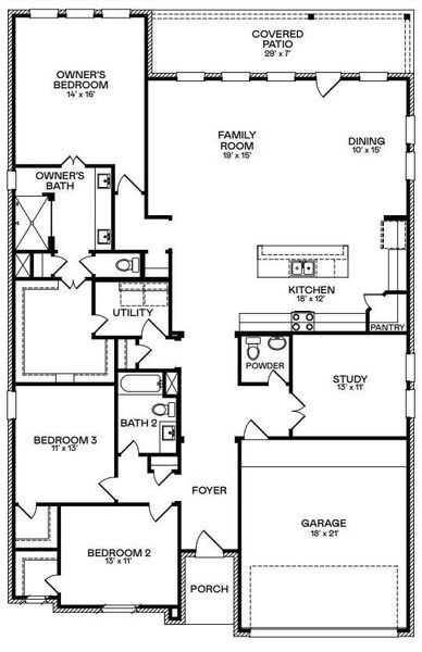 Cabot II - Open and Spacious One Story Plan! Cabot II - Open and Spacious One Story Plan!
