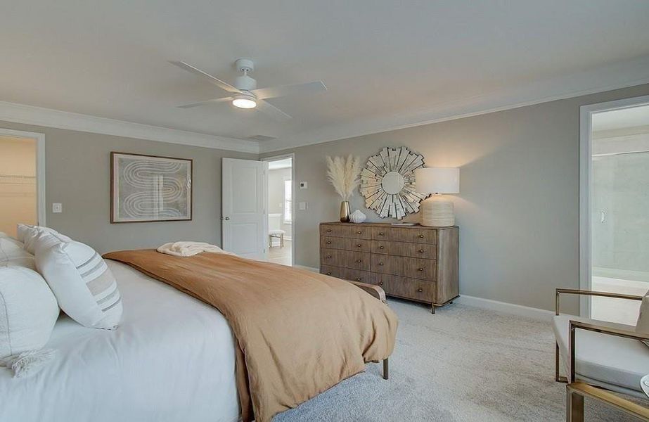 Furnished interior view inside a new home in East Park Village, Kennesaw (Image 12).