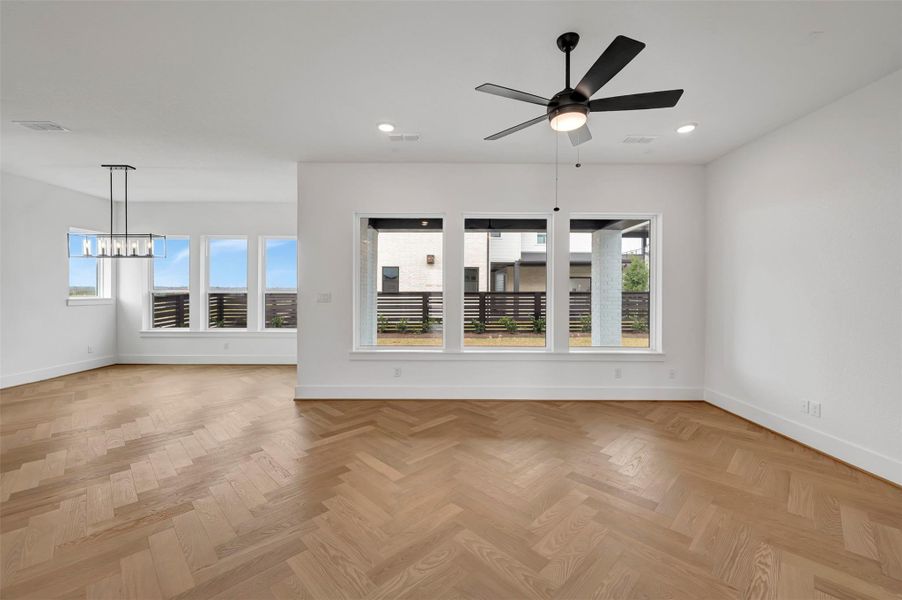 Spacious, unfurnished interior of a new home in Easthaven at Bridgeland Central - Horizon Collection, Cypress (Image 15).