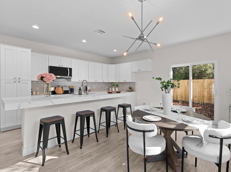 Furnished interior view inside a new home in , Houston (Image 6).