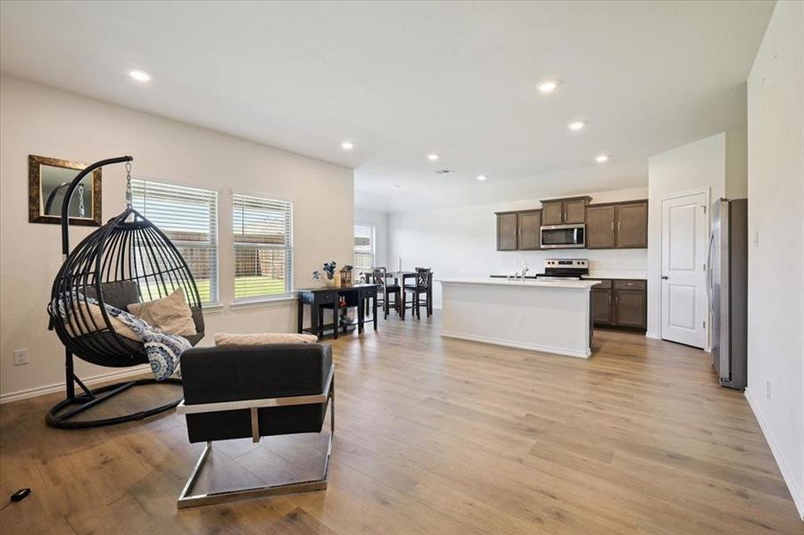 Furnished interior view inside a new home in Riverfield, Josephine (Image 4). Furnished interior view inside a new home in Riverfield, Josephine (Image 4).