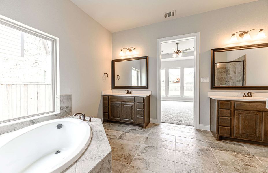 Representative furnished interior of a home built from the 3182 by Ravenna Homes in Bridgeland 50′, Cypress (Image 12).