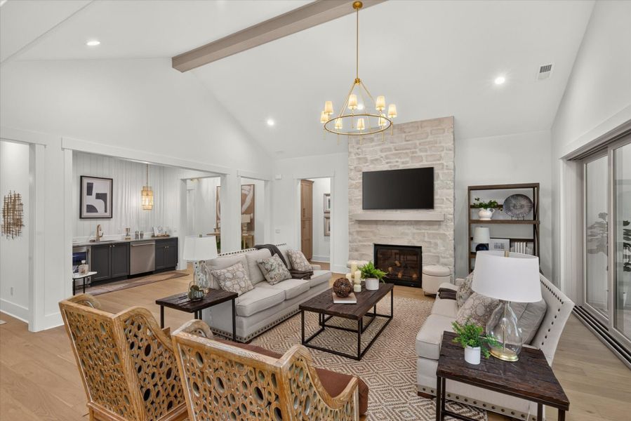 Furnished interior view inside a new home in Riverchase Estates, Lancaster (Image 7).