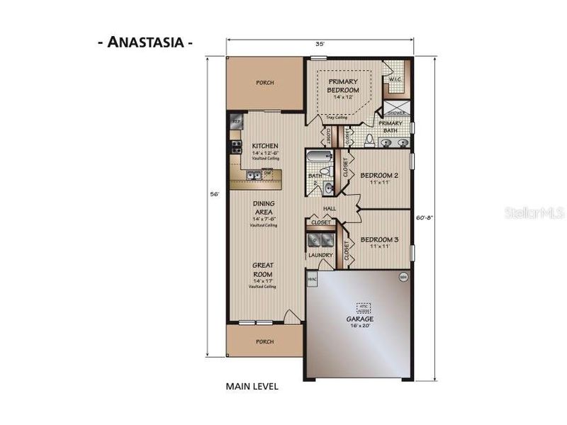 2D floor plan layout of this home in , Dunnellon, FL (Image 5).