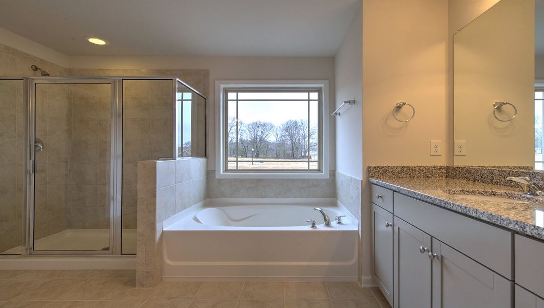 Furnished interior view inside a new home in Reserve at Tap Root Farms, Fletcher (Image 11).
