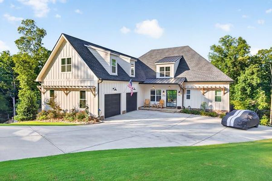 Front exterior of a new home in , Gainesville, GA, highlighting curb appeal (Image 26). Front exterior of a new home in , Gainesville, GA, highlighting curb appeal (Image 26).