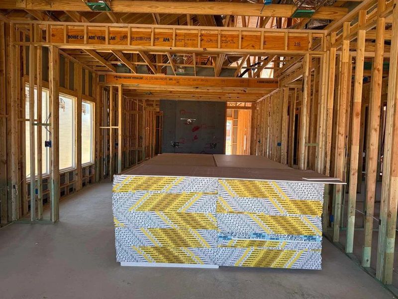 Open Kitchen-Dining Room Construction Progress