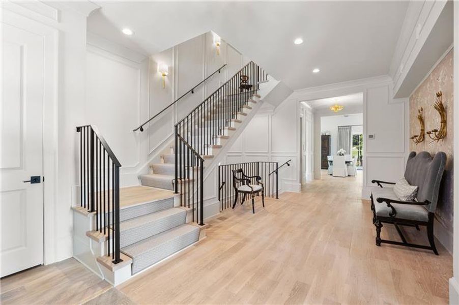 Furnished interior view inside a new home in Manor Estates, Alpharetta (Image 6).