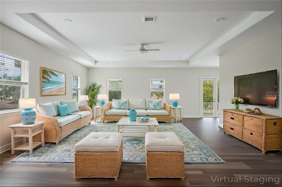 VIRTUALLY STAGED LIVING ROOM