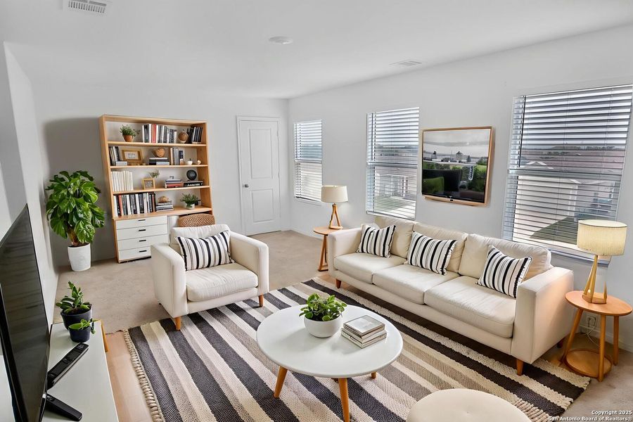 Furnished interior view inside a new home in Southton Meadows: Stonehill Collection, San Antonio (Image 5).